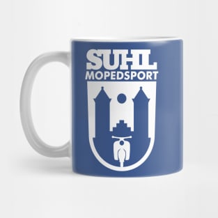 Suhl Mopedsport Schwalbe Logo (white) Mug